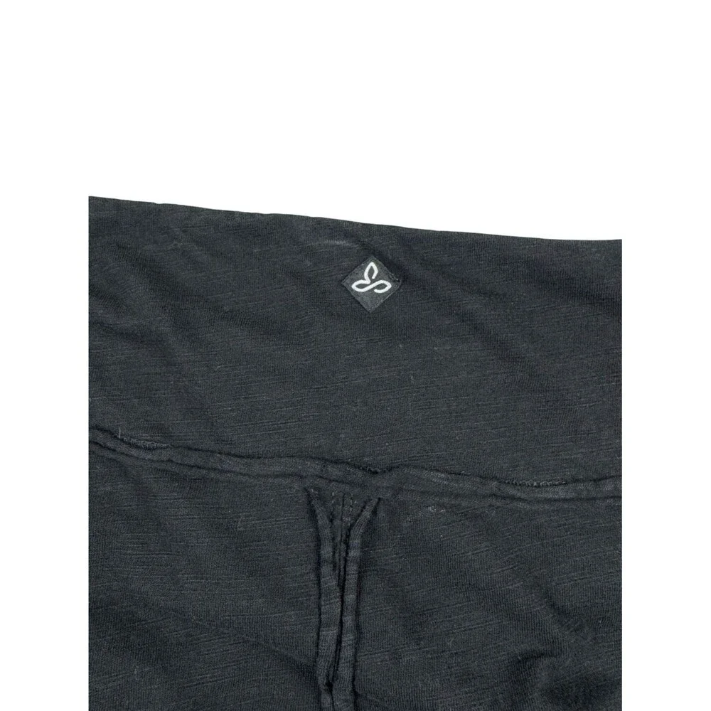 prAna Black Skirt Organic Cotton Casual Medium A-Line Boho Outdoor Stretch Light